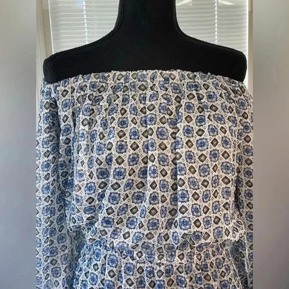 MISA LOS ANGELES Zonia Mini Dress in Blue Scorpios Tile Womens Size XS NWT - Picture 4 of 13